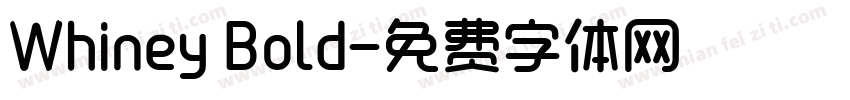 Whiney Bold字体转换